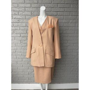 Kasper for ASL Women Career 3 Pcs Skirt Suit Set Size 14